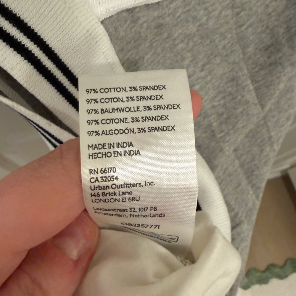 Anthropologie Gray Tie-Front Mini Dress - Picture 6 of 6